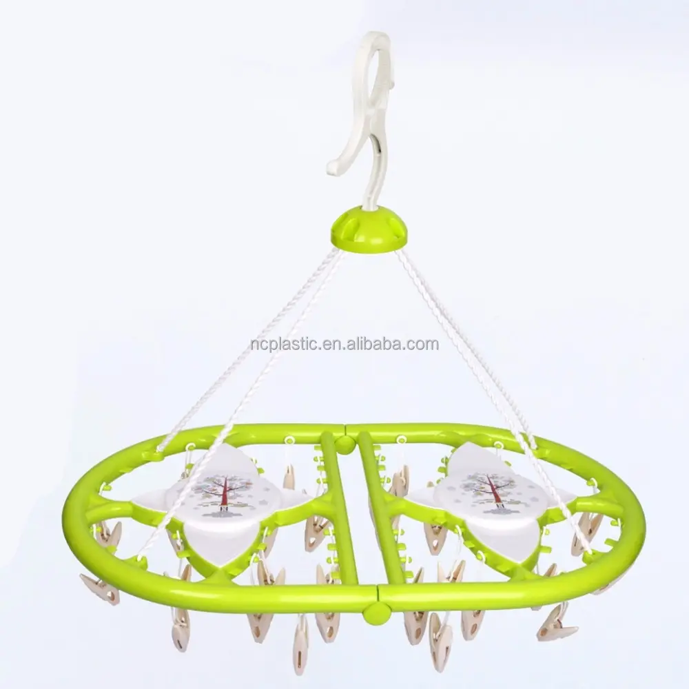 Plastic Foldable Portable Underwear Hanging Dryer Clothes Drying Hanger Rack 32