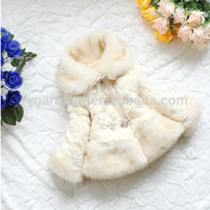Venta al por mayor de la ropa del <span class=keywords><strong>cabrito</strong></span> largos abrigos de invierno para las muchachas - Product Image 6