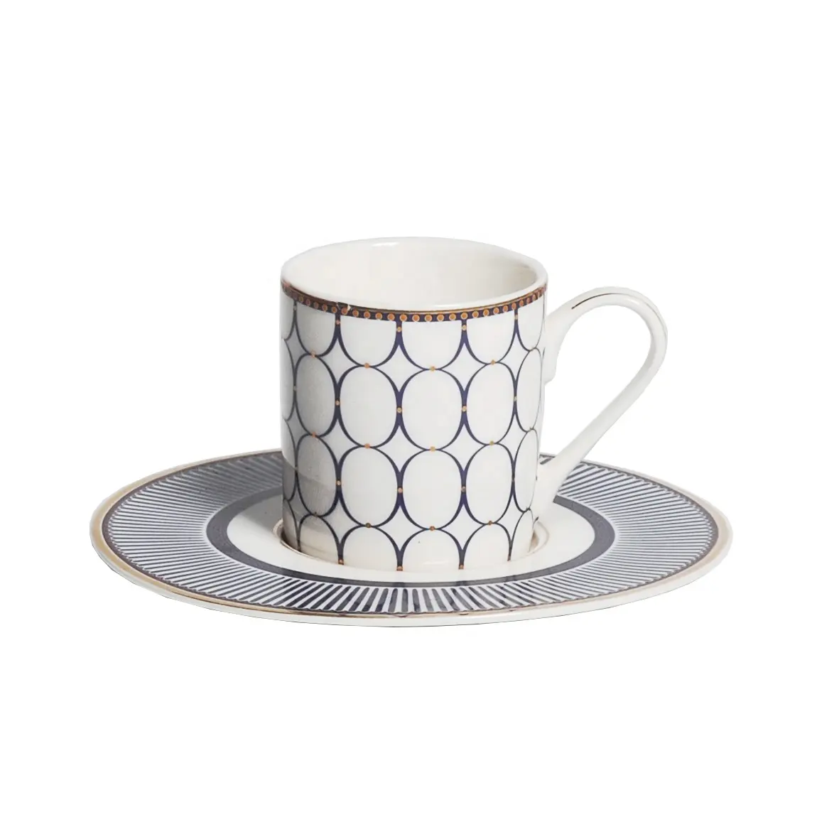 Cucina accesseries moderna arabo turco dritto espresso in ceramica tazza di caffè e piattino