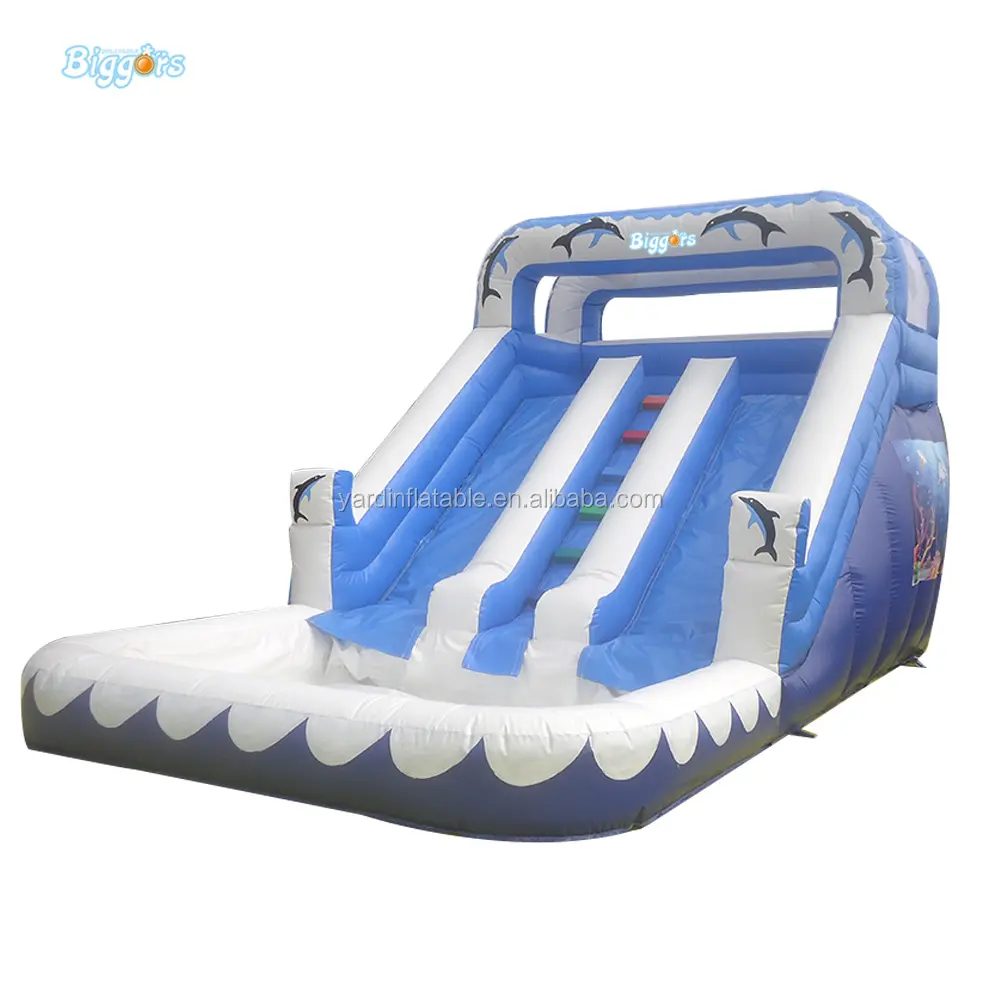 Kunden spezifische kommerzielle aufblasbare Kinder Air Jumper Water Pool Slides zum Verkauf