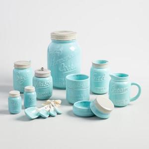 Kitchen Mason Jar Vintage Decor Ceramic Mason Jar <strong>Measuring</strong> <strong>Cups</strong> <strong>Sets</strong> - Product Image 6