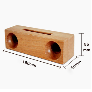 Altoparlante da tavolo in faggio ecologico altoparlante per <span class=keywords><strong>cellulare</strong></span> in legno - Product Image 4