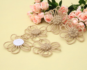 <span class=keywords><strong>18</strong></span> ชิ้น/ชุด งานฝีมือ DIY เชือกป่านทำมือ ดอกกุหลาบ โบว์ ของตกแต่งบ้าน - Product Image 4