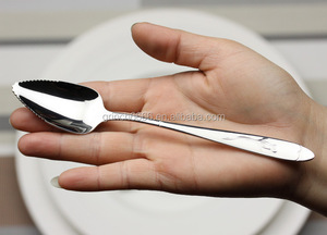 Cuillère de <span class=keywords><strong>pamplemousse</strong></span> d'acier inoxydable d'OEM, cuillères d'acier inoxydable de long manche de 17CM - Product Image 3