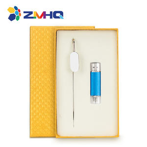 Regalo de la Oficina fijó ocho colores bookmark y USB flash - Product Image 3