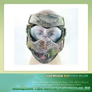 цветная спортивная ударопрочная маска пейнтбол двухслойная линза TPE оправа