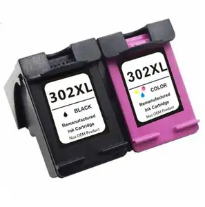 Cartucho de tinta removedor, para hp302xl reman para impressora hp de inkjet