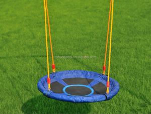 Altalena a Nido Rotonda in Metallo per Bambini FORTUNE LAND con Logo Personalizzato - Product Image 4