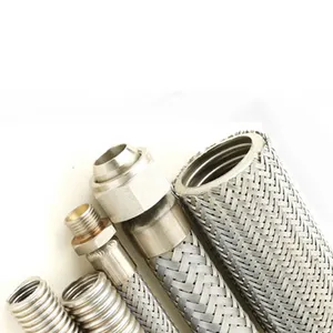 Flange connection flexible metal hose corrugated stainless steel pipe