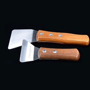 Spatule en acier inoxydable avec manche en bois pour plafonds tendus <span class=keywords><strong>de</strong></span> la marque Foxygen, en <span class=keywords><strong>PVC</strong></span> extensible - Product Image 1