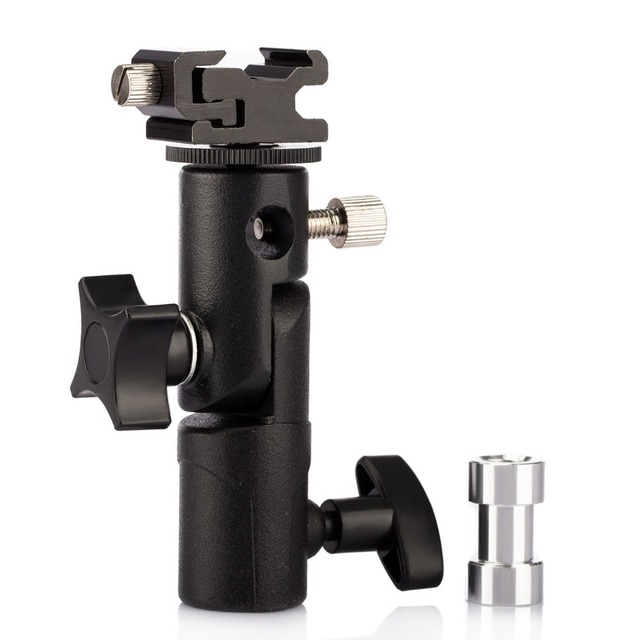Camera Flash Speedlite Mount Swivel Tilt Light Stand Bracket With Umbrella Reflector Holder for Camera Flashes Studio LED Light