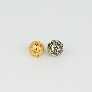 Accessoires populaires logo personnalisé dubai argent perles pour <span class=keywords><strong>la</strong></span> fabrication de bijoux - Product Image 2