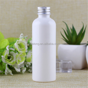 Chai Nhựa PET Hình Tròn Màu Trắng Trong Suốt Màu Xanh Hổ Phách 100Ml Với Nắp Vặn Bằng Nhôm - Product Image 3