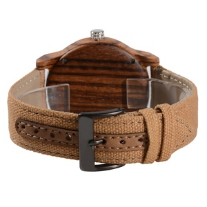 Offre Spéciale hommes montres bois qualité toile <span class=keywords><strong>bracelet</strong></span> relojes hombre cadran spécial conception en bois <span class=keywords><strong>montre</strong></span> pour hommes avec grand boîtier <span class=keywords><strong>montre</strong></span>-<span class=keywords><strong>bracelet</strong></span> - Product Image 3