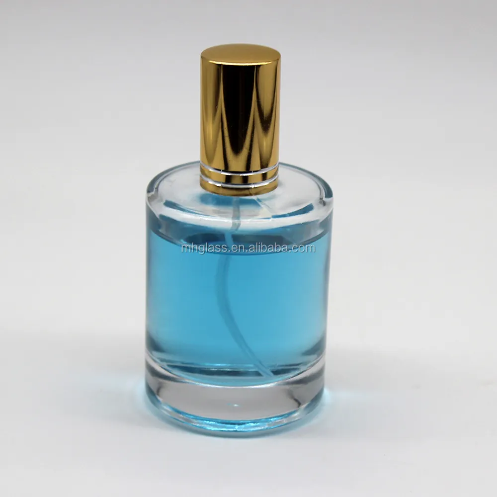 Commercio all'ingrosso di figura rotonda di vetro spruzzatore bastone arabo 0.5ml 1 10 ml vuoto bottiglia di profumo con tappo in metallo