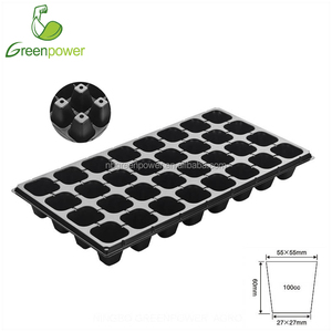 Plateau de semis en plastique réutilisable à 32 cellules pour l'agriculture en serre de légumes, plateaux pour semis - Product Image 4