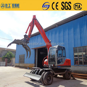 Hidráulico <span class=keywords><strong>caña</strong></span> lidiar excavadora de ruedas con el tronco de madera y piedra giratoria agarrar cargadora de <span class=keywords><strong>caña</strong></span> - Product Image 1