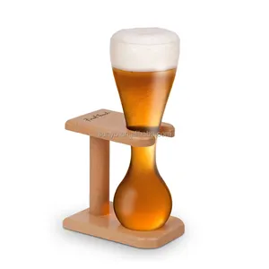ビールグラス用ユニークなホットセール人気16オンス面白い庭ガラス製品