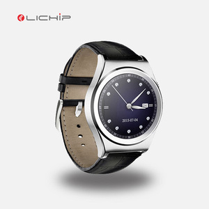 LICHIP nuevas ventas calientes soporte IOS y android pantalla redonda Q8 reloj inteligente - Product Image 4