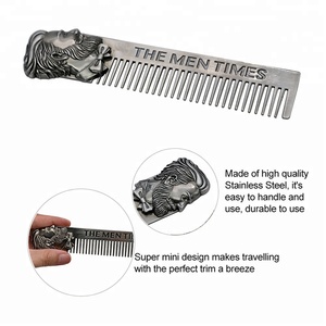 <span class=keywords><strong>Brosse</strong></span> à <span class=keywords><strong>barbe</strong></span> professionnelle peigne <span class=keywords><strong>Kit</strong></span> métal rasage moustache peigne et <span class=keywords><strong>brosse</strong></span> ensemble hommes <span class=keywords><strong>barbe</strong></span> toilettage soins outils <span class=keywords><strong>Kit</strong></span> - Product Image 3