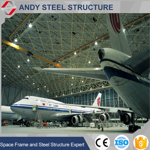 Structure en acier de toiture en treillis d'acier de cadre métallique pour la conception de <span class=keywords><strong>hangar</strong></span> d'avion à vendre toit en treillis de tuyau d'acier de grande envergure - Product Image 1