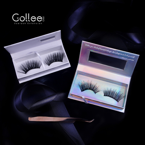 Gollee Beautier magia opiniones rubia caja color de rosa negro mate con alas de un dólar Diamante Azul señoras seda pestañas - Product Image 2