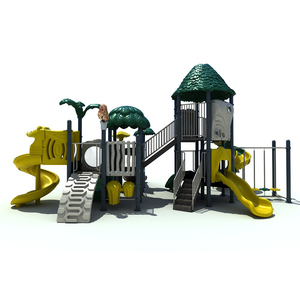Precio de fábrica Kaiqi buena calidad New Jungle Kindergarten Parque preescolar para niños plástico comercial al aire libre parque infantil tobogán - Product Image 1