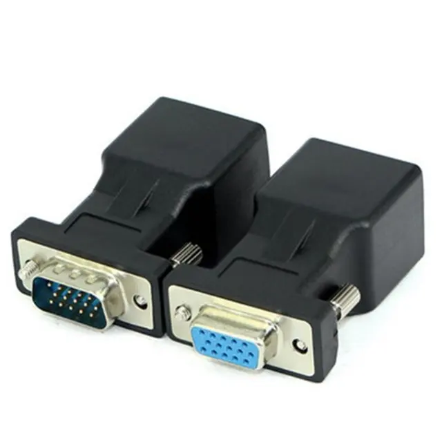 Connecteur VGA mâle vers RJ45 LAN, câble réseau femelle, 10 pièces, nouveauté