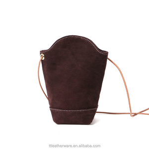 Bolso pequeño para teléfono de mujer, bandolera de piel de ante - Product Image 6