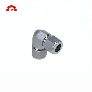 Stainless 304 316 3000psi 90 degree forged steel double ferrules tube fittings