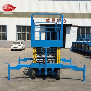 Gunting Vertikal <span class=keywords><strong>2</strong></span> <span class=keywords><strong>Ton</strong></span> 500Kg 300Kg, Angkat Hidrolik Elektrik Platform Angkat Pria Di Gudang - Product Image 6
