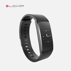 LICHIP 0,73 pulgadas pantalla táctil de L I6 Pro sensor monitor de ritmo cardíaco pulsera inteligente podómetro