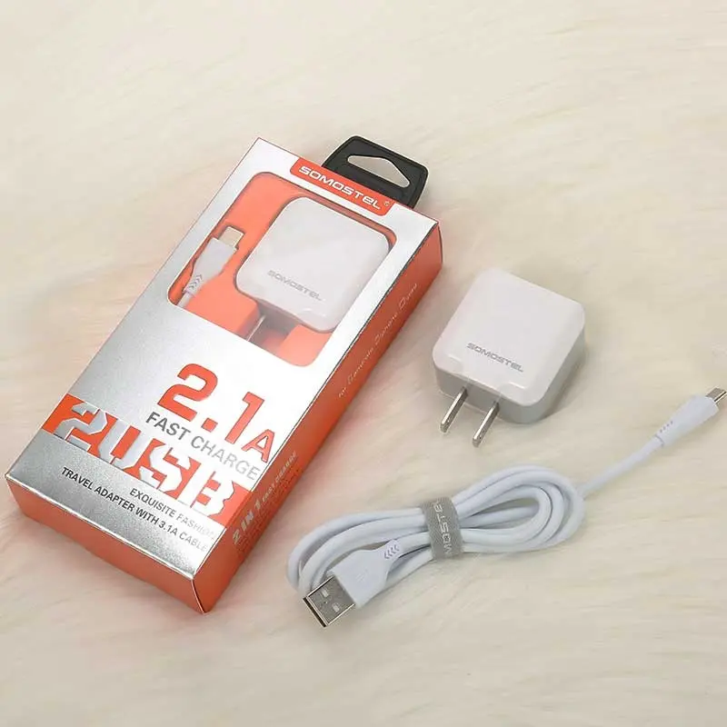 2-Port 5V 3.1A Inteligente USB Carregador de Viagem Adaptador de Parede Plugue EUA UE Carregador Do Telefone Móvel Portátil para iPhone para Samsung para Xiaomi