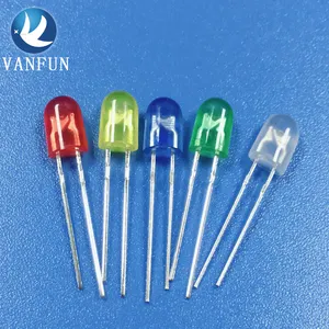 Puces epistar 3mm 5mm, pièces, éléments électroniques, diode led ovale, pour affichage lumineux