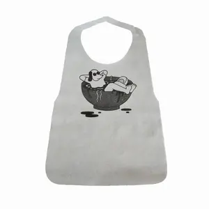 <span class=keywords><strong>Bavoir</strong></span> en papier imperméable à impression personnalisée, usage unique, <span class=keywords><strong>pour</strong></span> restaurant, fête, mariage, bavettes <span class=keywords><strong>pour</strong></span> adultes, 1 pièce - Product Image 1