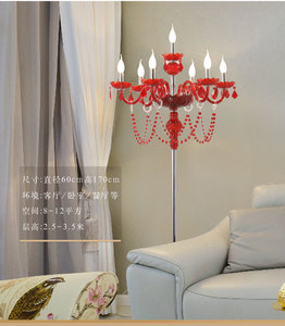 Đèn đứng trang trí hiện đại bằng sắt, đèn sàn pha lê - Product Image 3