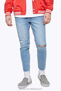 Hombres 2016 nueva moda jeans <span class=keywords><strong>rasgados</strong></span> <span class=keywords><strong>pantalones</strong></span> de mezclilla al por mayor - Product Image 2