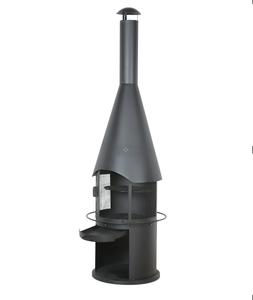 Thép không gỉ ngoài trời Bbq Hố Lửa Với Ống Khói - Product Image 2