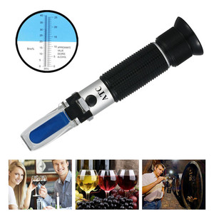 शराब पौधा विशिष्ट गुरुत्व Refractometer 0 ~ 40% ब्रिक्स 0 ~ 25% बियर फलों का रस शराब चीनी परीक्षण मीटर - Product Image 5