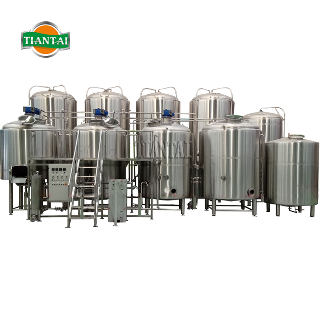 Паровой нагреватель из нержавеющей стали 3500L 35HL 30BBL, 4 сосуда, оборудование для приготовления пива