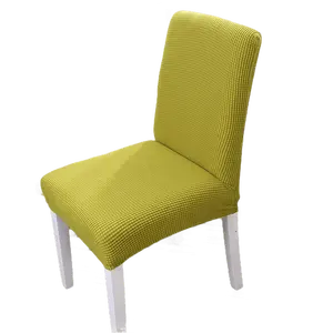 short dining stretch slipcovers spandex jacquard chair cover for hotels dining chairs