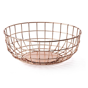 Chine fournisseur <span class=keywords><strong>peinture</strong></span> cuivre fil métallique bol à fruits panier <span class=keywords><strong>de</strong></span> rangement pour la décoration à la maison artisanat - Product Image 5