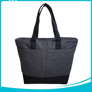 Fashional récupéré laine <span class=keywords><strong>dame</strong></span> mixte personnalisé sac fourre-tout - Product Image 1