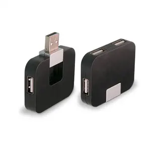 Hub usb2.0 à 4 ports de forme carrée bon marché