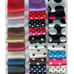 Tissu imprimé en satin 100% polyester, 5 m, motifs multiples, pour doublure de robe - Product Image 1