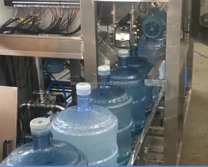 Línea de llenado de botellas de agua, 5 galones, 20 litros, máquina de llenado, fabricado en China