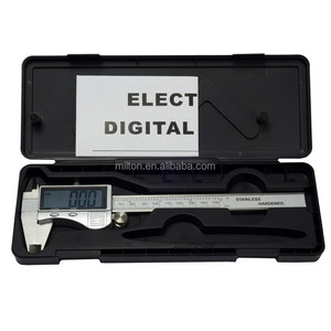 Calibrador Digital Electrónico, Conversión de Pulgadas a Métrico y Fracciones, 0-6 Pulgadas, <span class=keywords><strong>150</strong></span> <span class=keywords><strong>mm</strong></span>, Cuerpo de Acero Inoxidable, Pantalla LCD Extra Grande - Product Image 2