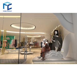 Estante de exhibición de tela para tienda de <span class=keywords><strong>ropa</strong></span>, accesorio de ajuste para muebles - Product Image 5