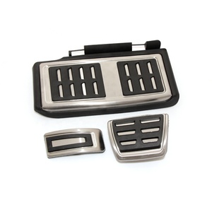 Cubierta de Reposapiés para Pedales de Coche, Acabado Cromado en Aleación de Aluminio, Fácil Instalación, para Volkswagen VW Golf 7 MK7 GTI <span class=keywords><strong>Skoda</strong></span> <span class=keywords><strong>Octavia</strong></span> A7 - Product Image 3