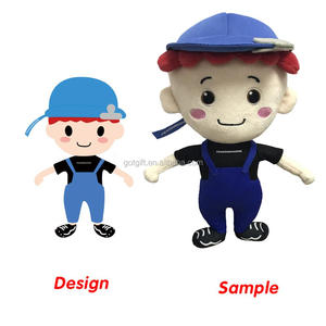 Accueilli Personnalisé Personnage de Dessin Animé Doux Jouet Poupée Oem Jouets En Peluche - Product Image 4